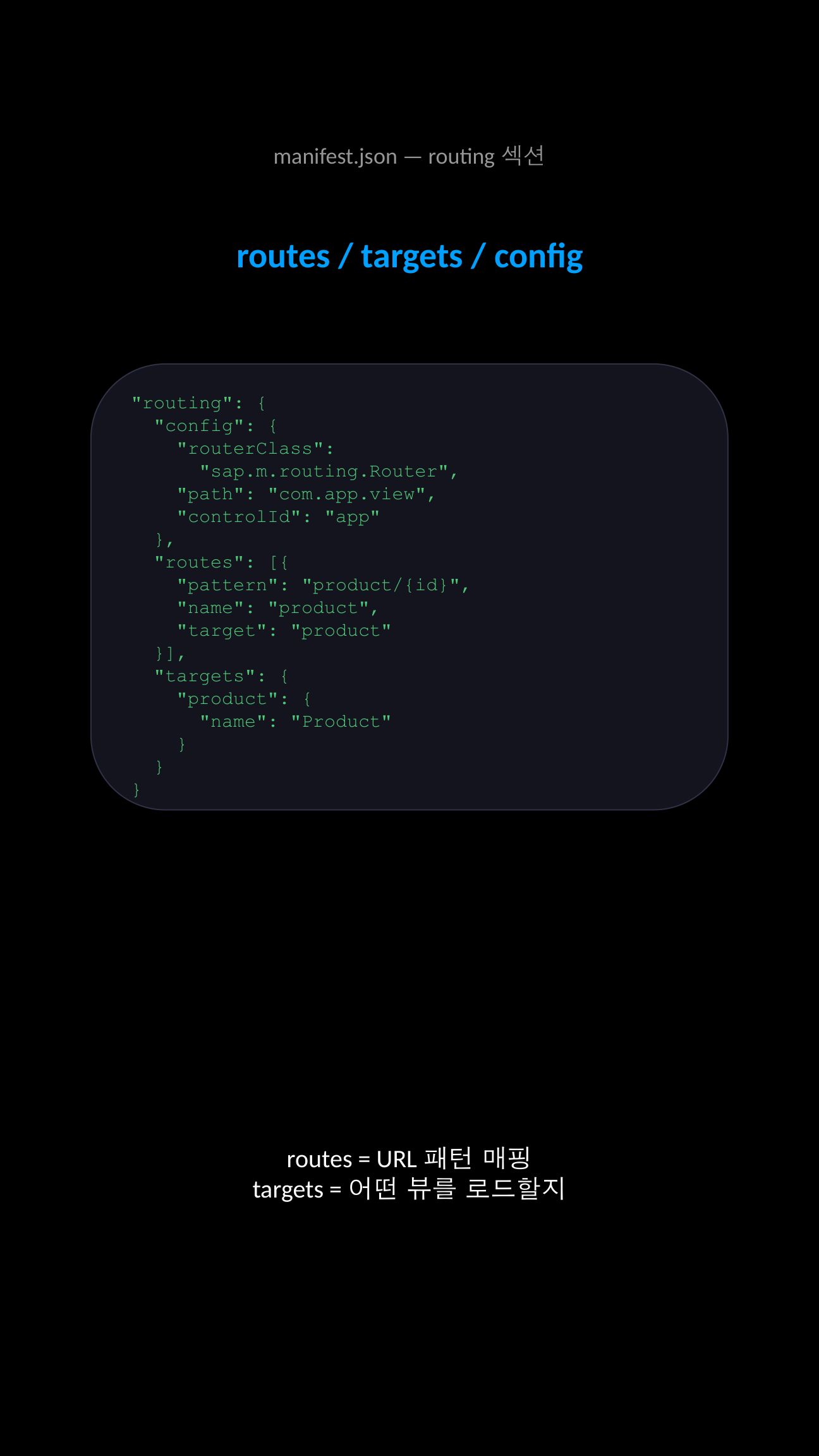 manifest.json routing 구조